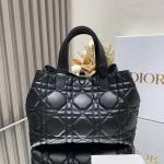 DIOR Medium Dior Toujours Bag Macrocannage Calfskin