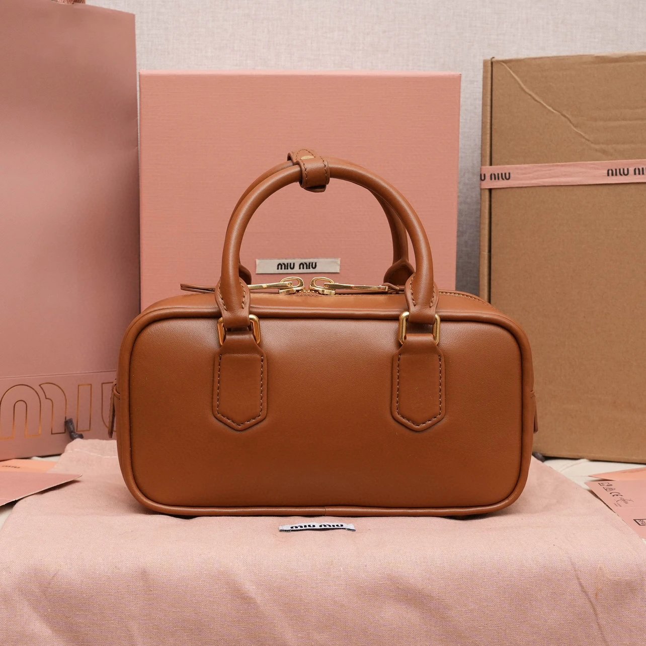 MIUMIU Arcadie Leather Bag