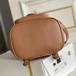 CHANEL 24P Duma Drawstring Backpack One Pocket Grained Shiny Calfskin