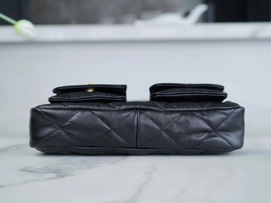 CHANEL 24p Supple Twins Hobo Bag Calfskin