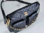 CHANEL 24p Supple Twins Hobo Bag Calfskin
