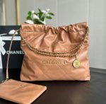 CHANEL 22 Shiny Calfskin Shoulder Bag