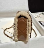 CHANEL 24K Teddy Bear-Shearling Flap Bag