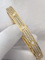 CARTIER Love Bracelet Diamonds Full Paved Wider Version
