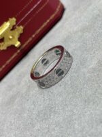 CARTIER Love diamond-paved ceramic White gold