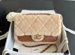 CHANEL 24K Teddy Bear-Shearling Flap Bag