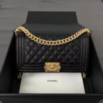 CHANEL LEBOY Shiny Grained Calfskin