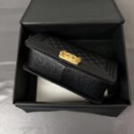 CHANEL LEBOY Shiny Grained Calfskin