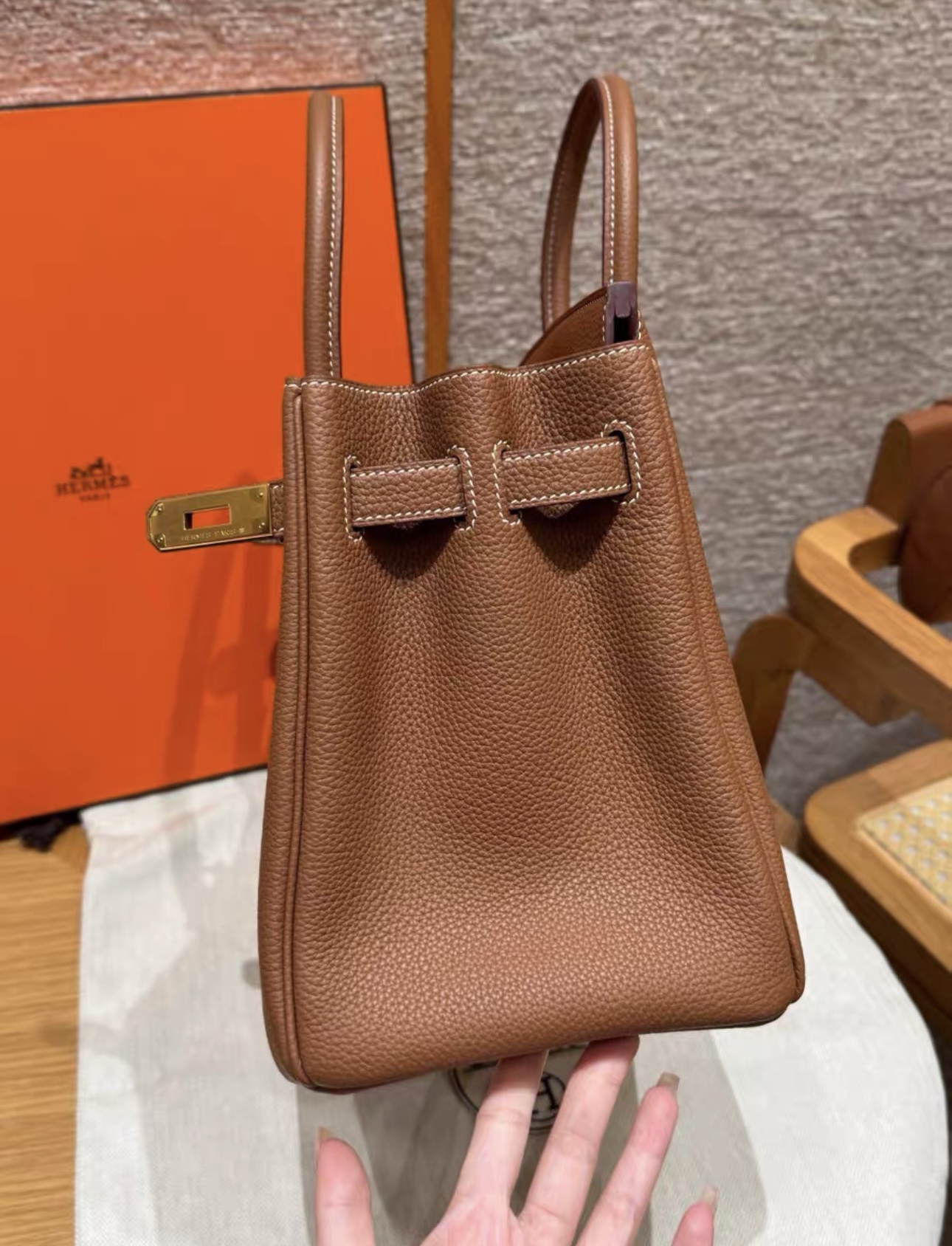 HERMES Togo Birkin 25 Handbag