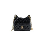 CHANEL 23C Hobo Chain Shoulder Bag-Waxed leather