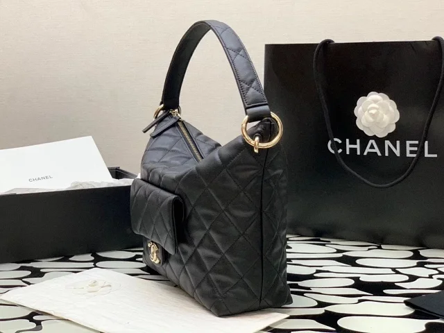 CHAENL 23B Hobo shoulder bag Coco Mellow Hobo shoulder Bag in Black