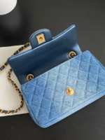 CHANEL 24S Timeless Classique Flap CF Denim Jeans