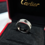 CARTIER Love diamond-paved ceramic White gold