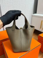 HERMES Picotin Lock Tote Bag Taurillon Clemence leather-Foundation Colors