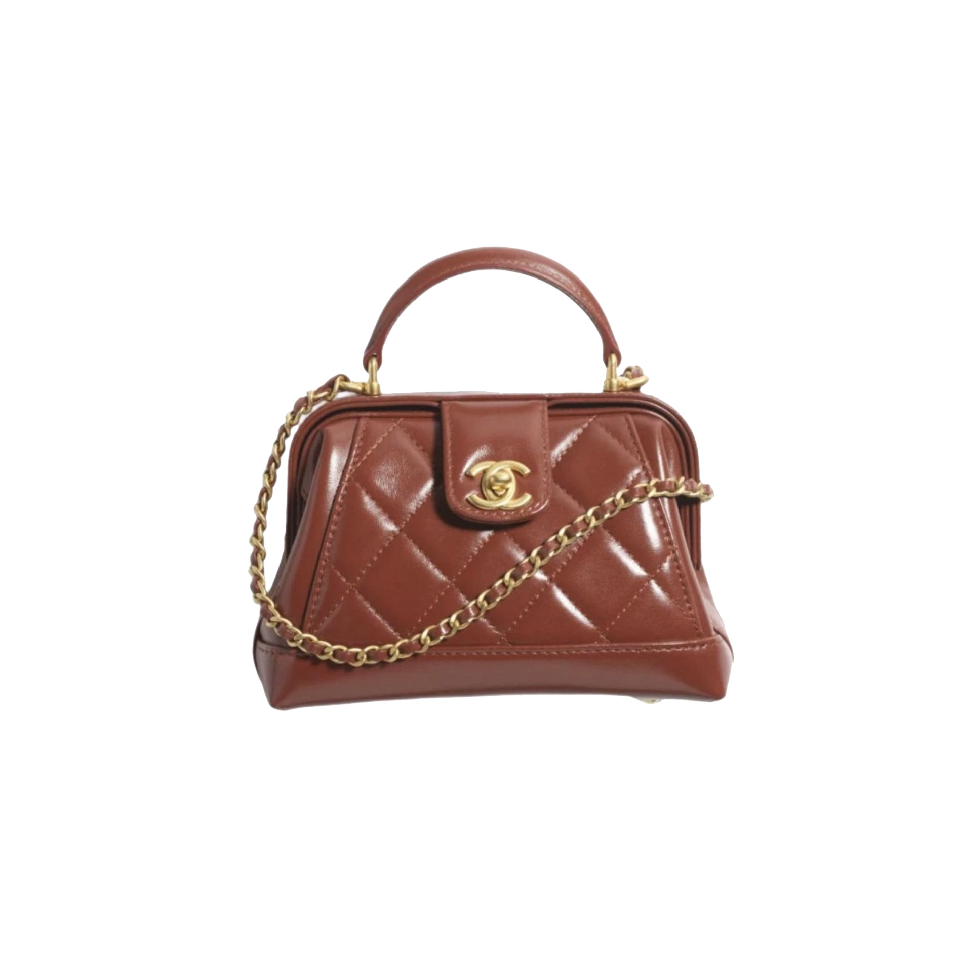 CHAENL Vintage 24A Coco Handle Bag Caviar Leather
