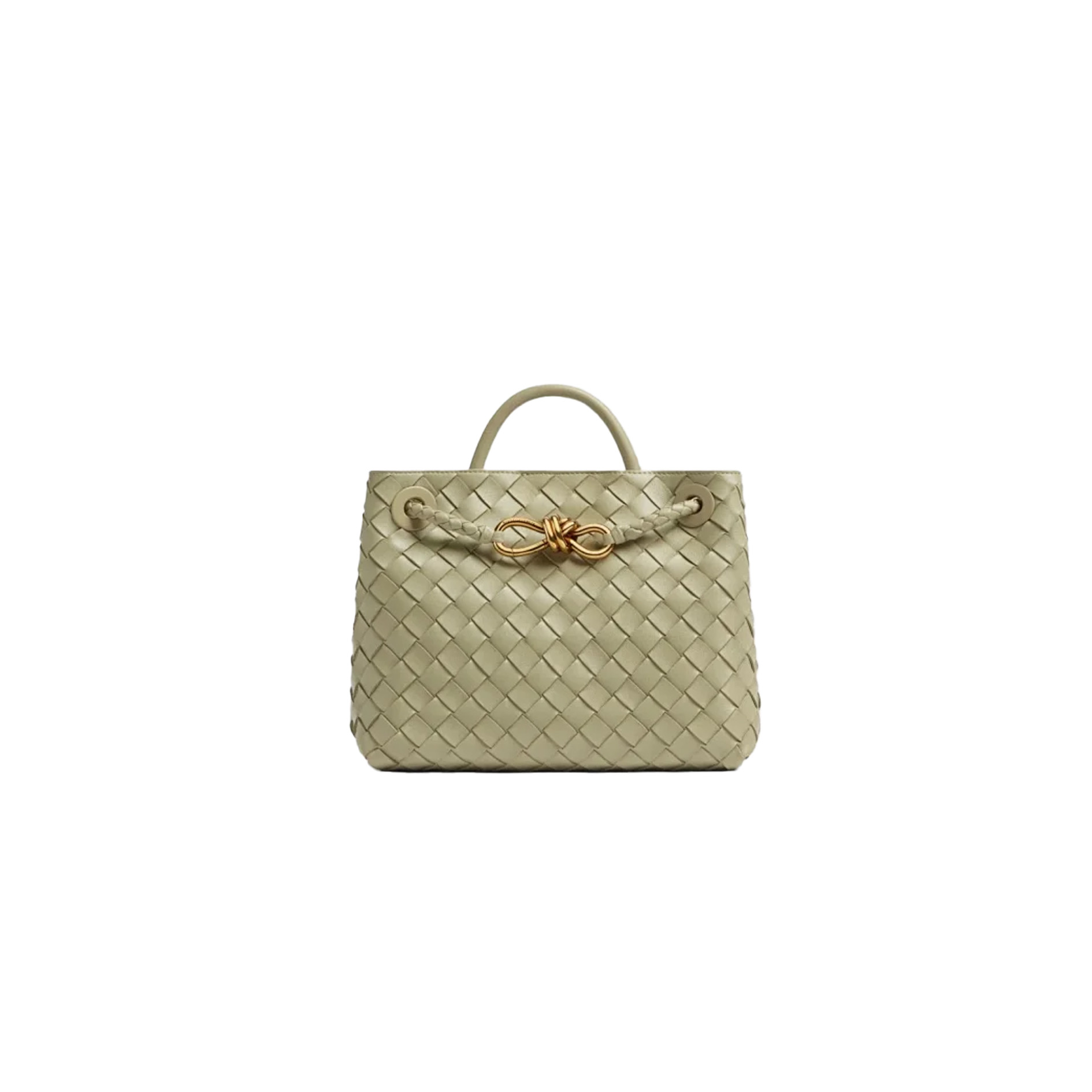 BOTTEGA VENETA Andiamo Top handle bag in supple embellished intrecciato leather