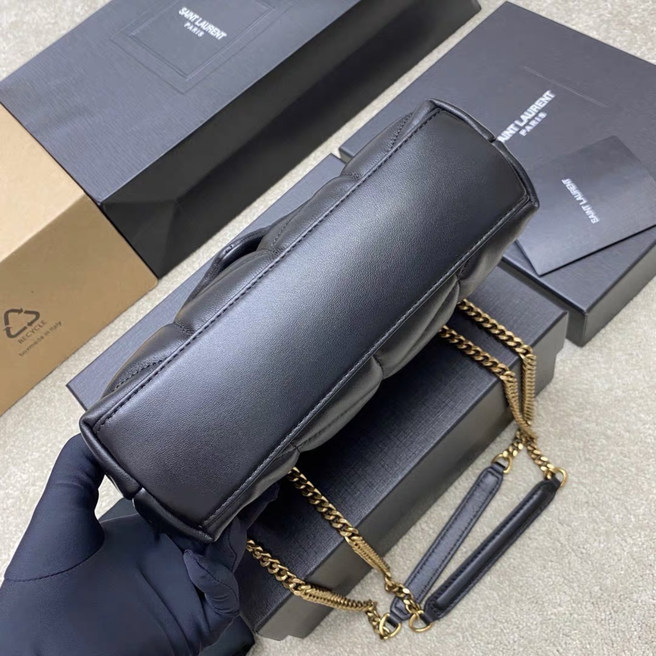SAINT LAURENT Puffer Toy quilted leather shoulder bag