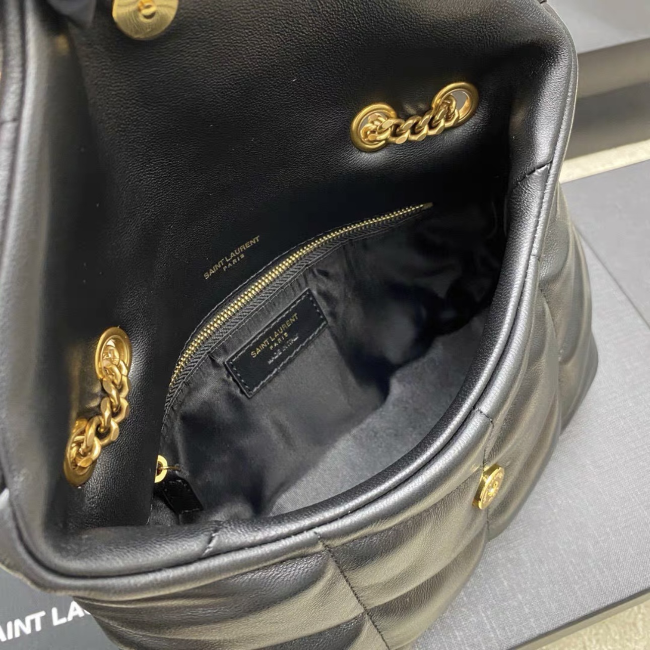 SAINT LAURENT Puffer Toy quilted leather shoulder bag