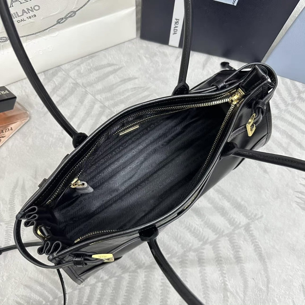 PRADA lux soft leather handbags