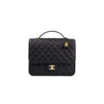 CHANEL 22K Patent Leather/Caviar Backpack