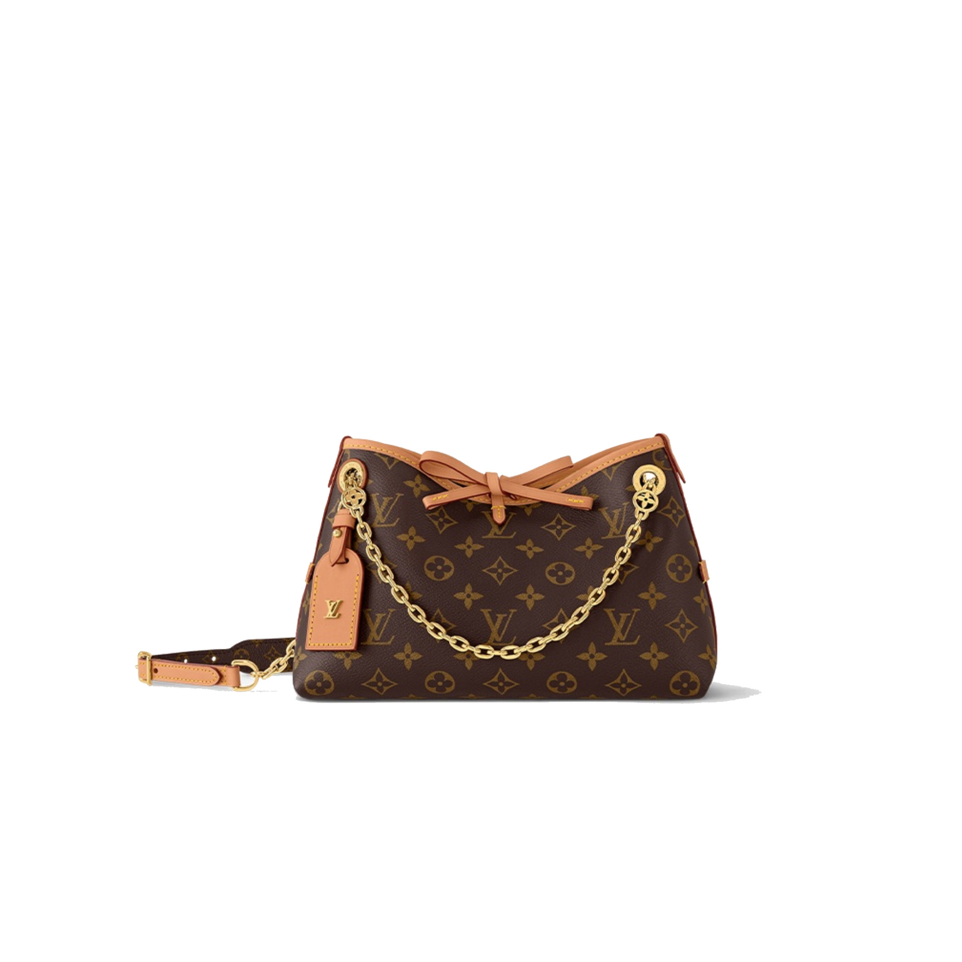 LV Carryall BB Monogram Coated Canvas Shoulder Bag