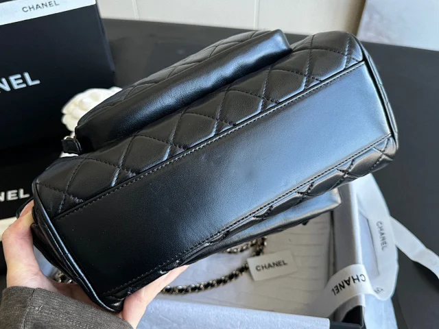 CHANEL 24K Small Camera Case Shiny Crumpled Lambskin