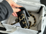 CHANEL 24K Double C Chunky Chain Classic Flap MINI Bag