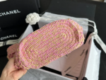 CHANEL 24A Cocobeach Collection Raffia Small Tote Bag