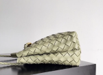 BV Andiamo Top handle bag in supple embellished intrecciato leather