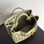 BV Andiamo Top handle bag in supple embellished intrecciato leather