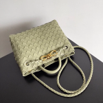 BV Andiamo Top handle bag in supple embellished intrecciato leather