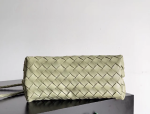 BV Andiamo Top handle bag in supple embellished intrecciato leather