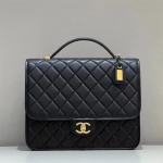 CHANEL 22K Patent Leather/Caviar Backpack