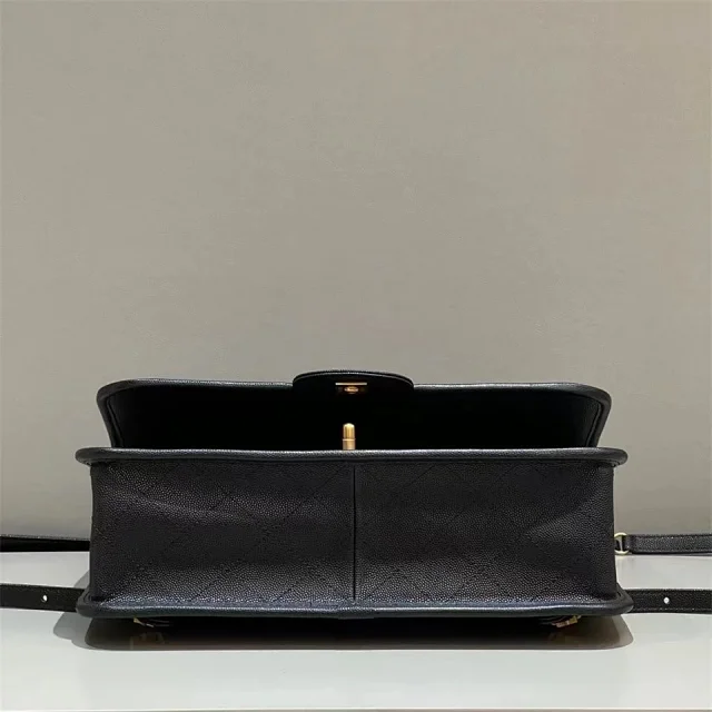 CHANEL 22K Patent Leather/Caviar Backpack