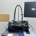 PRADA lux soft flap leather handbags