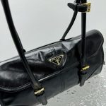 PRADA lux soft flap leather handbags