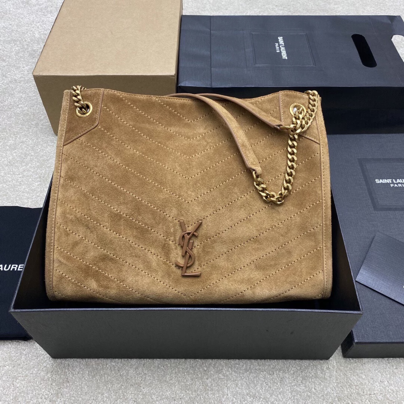 YSL Niki Emblem Magnetic Closure