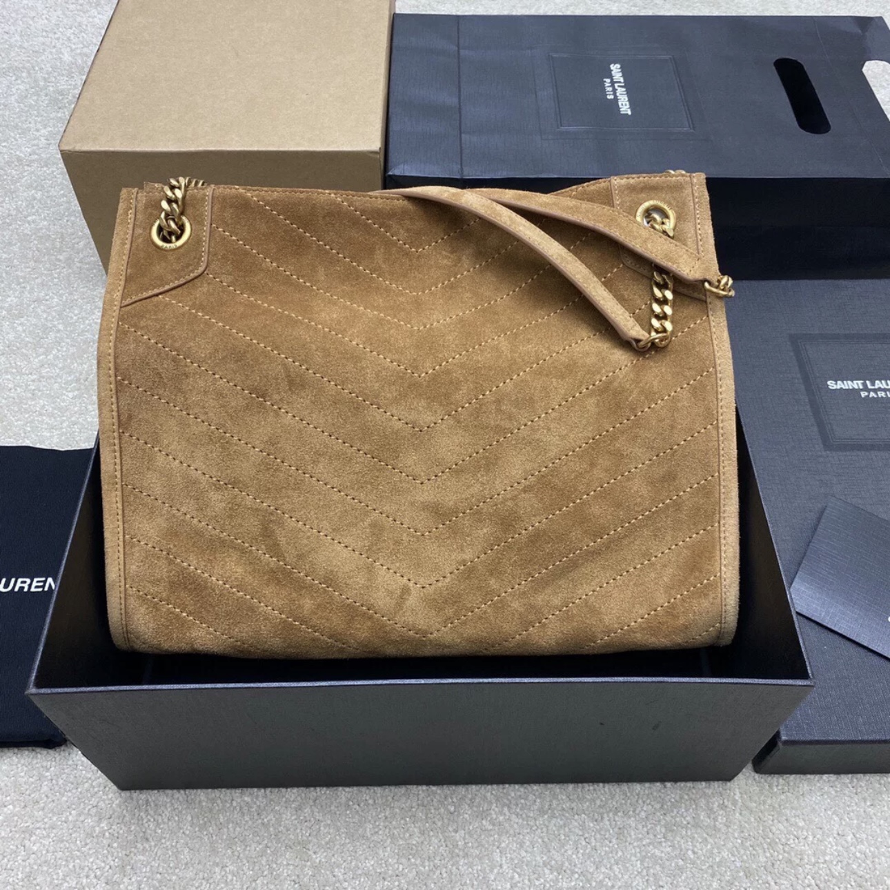 YSL Niki Emblem Magnetic Closure