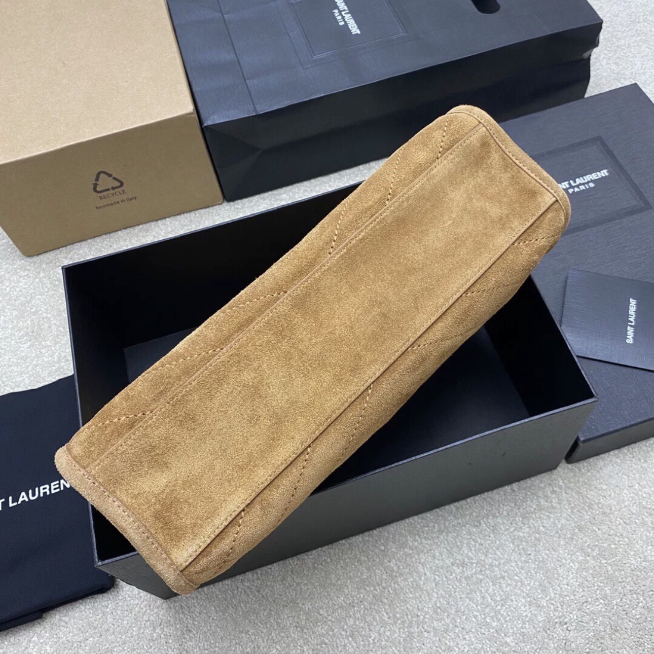 YSL Niki Emblem Magnetic Closure