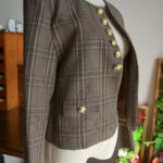 CELINE chelsea jacket in prince of wales wool