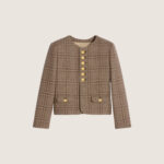 CELINE chelsea jacket in prince of wales wool