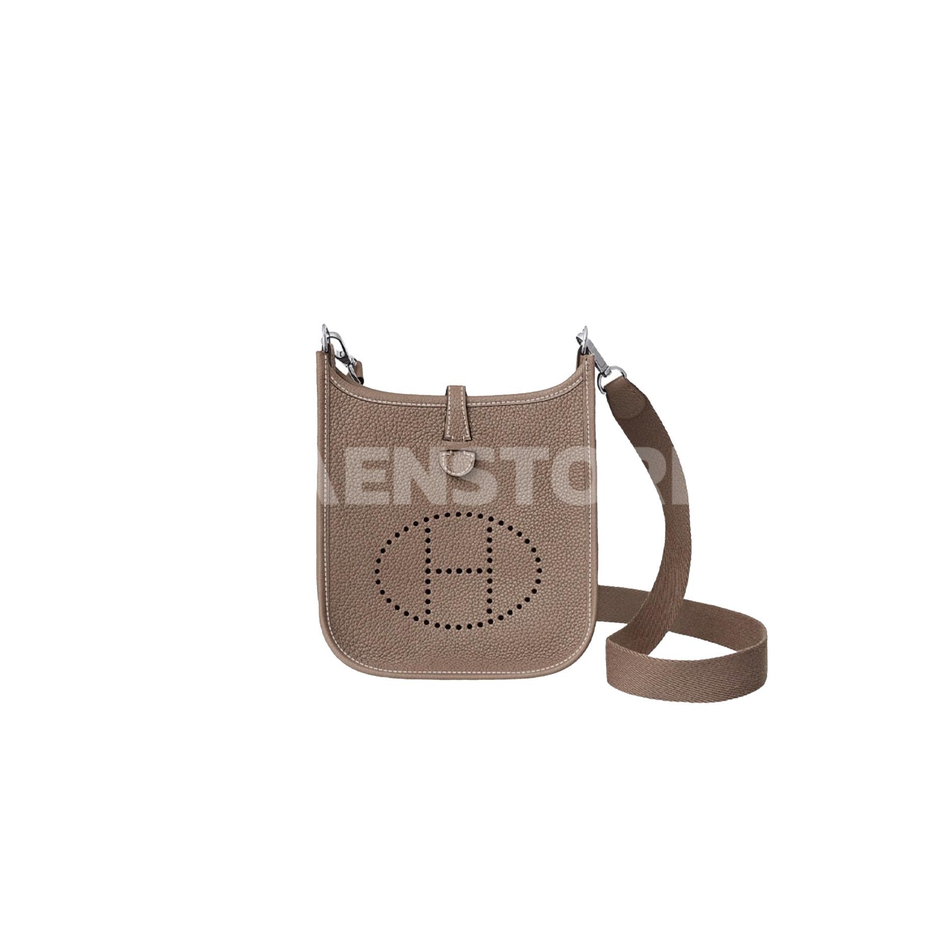 HERMES Evelyne 29 Etoupe in Clemence, Palladium hardware