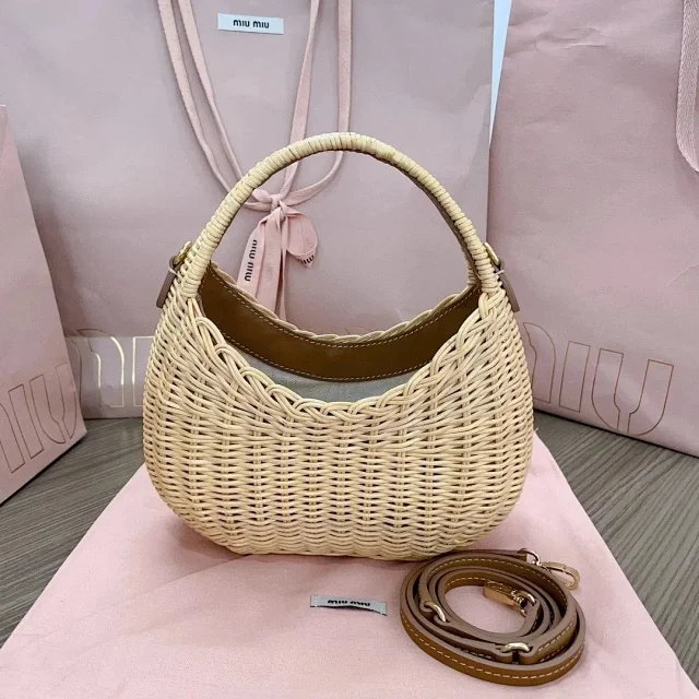 MIUMIU Wander matelassé nappa hobo bag