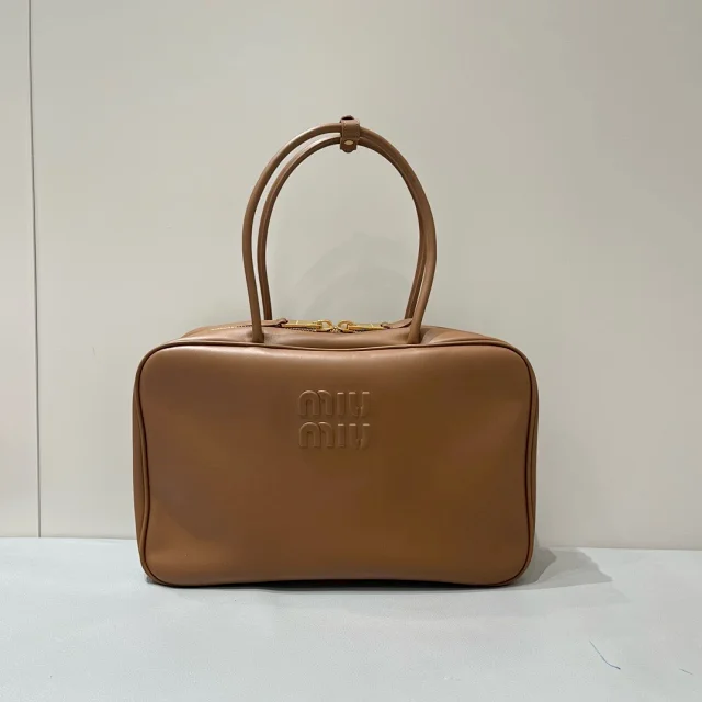 MIUMIU Leather Beau bag 34cm
