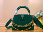 LV Capucines Mini Emerald Green