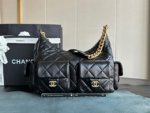 CHANEL 25C Flap Bag with Brand Logo Closure