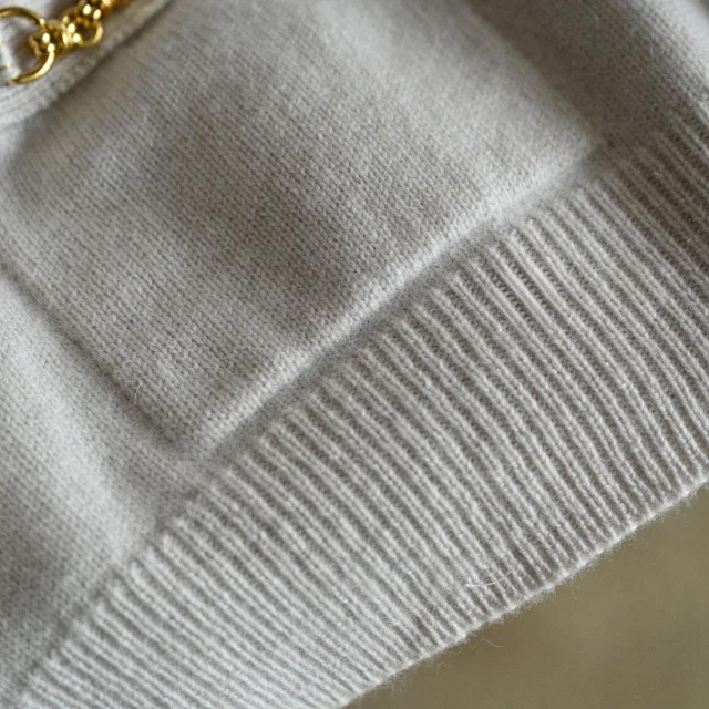CELINE Vintage Parisian Gold Button Cashmere Cardigan