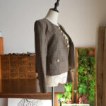 CELINE chelsea jacket in prince of wales wool