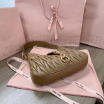 MIUMIU Matelasse napa hobo leather bag