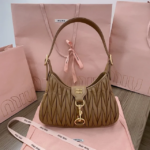 MIUMIU Matelasse napa hobo leather bag